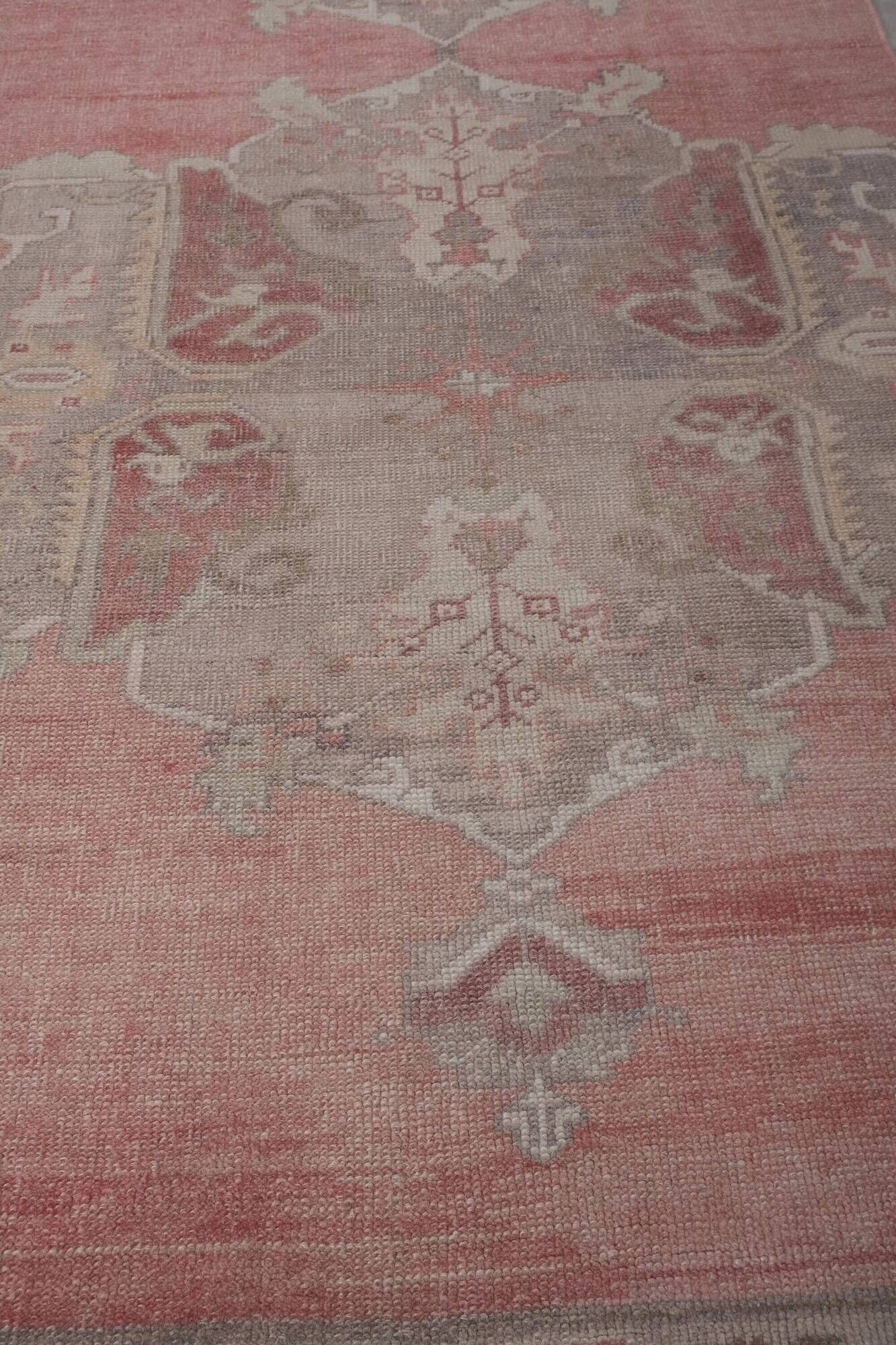 Vintage Turkish hallway rug 100x718 cm