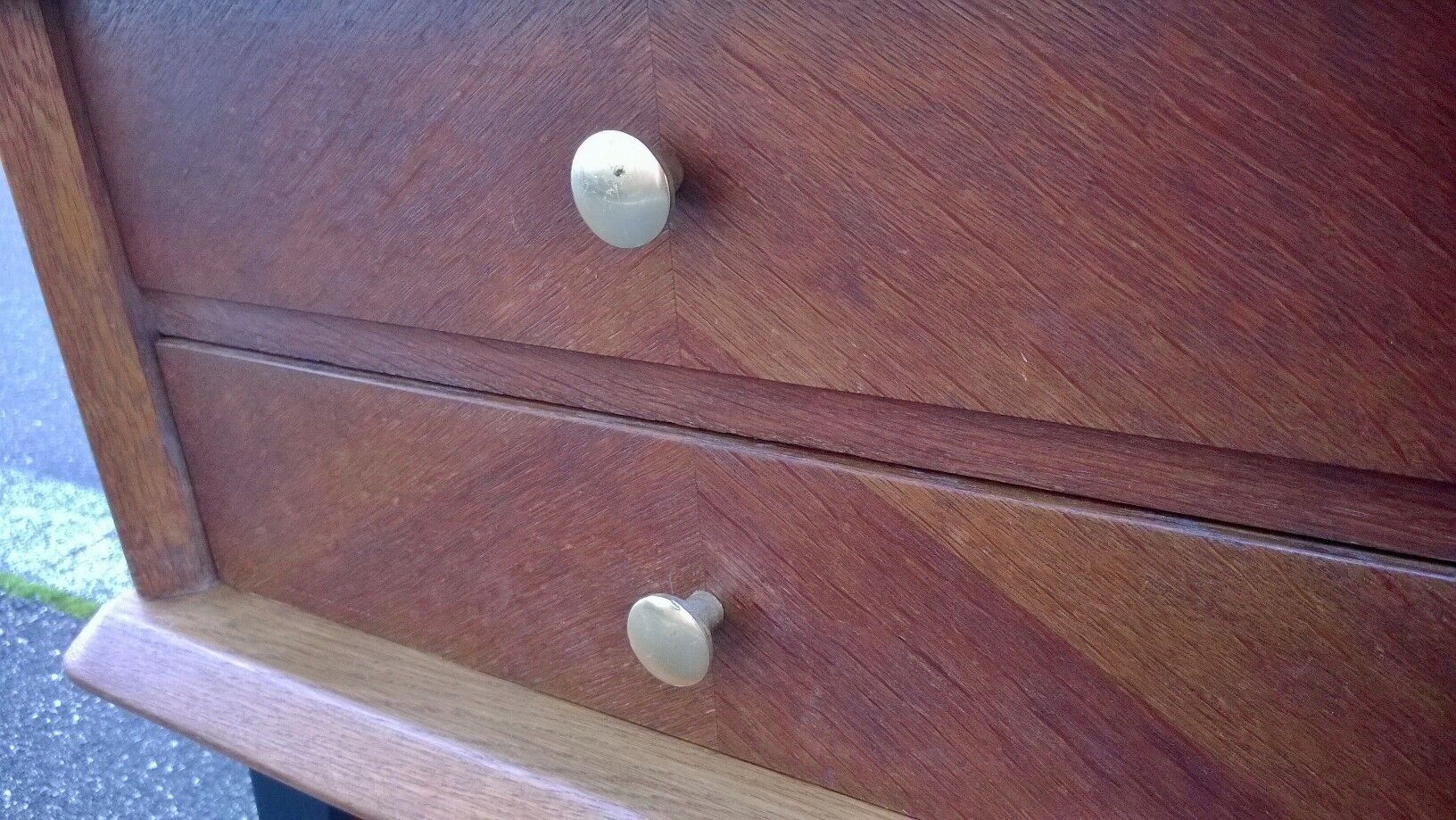Vintage oak bedside 1950