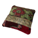 Vintage Turkish Patchwork Rug Cushion Cover 40x40 cm