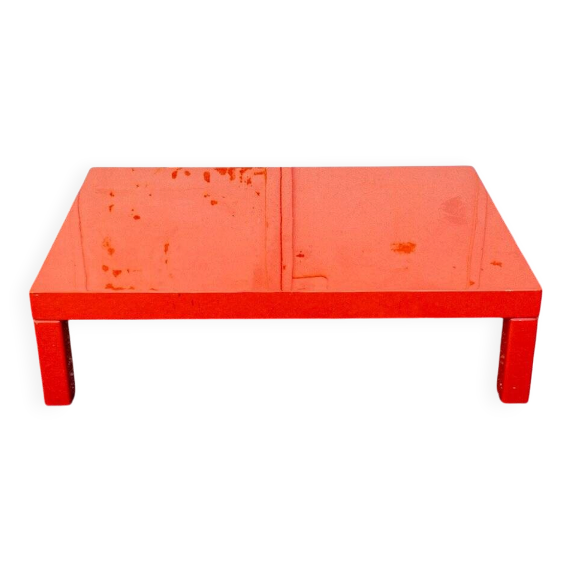 Orange coffee table, Italy, 1970s