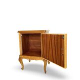 Tables de chevet italiennes en placage de noyer du milieu du siècle, années 1960.