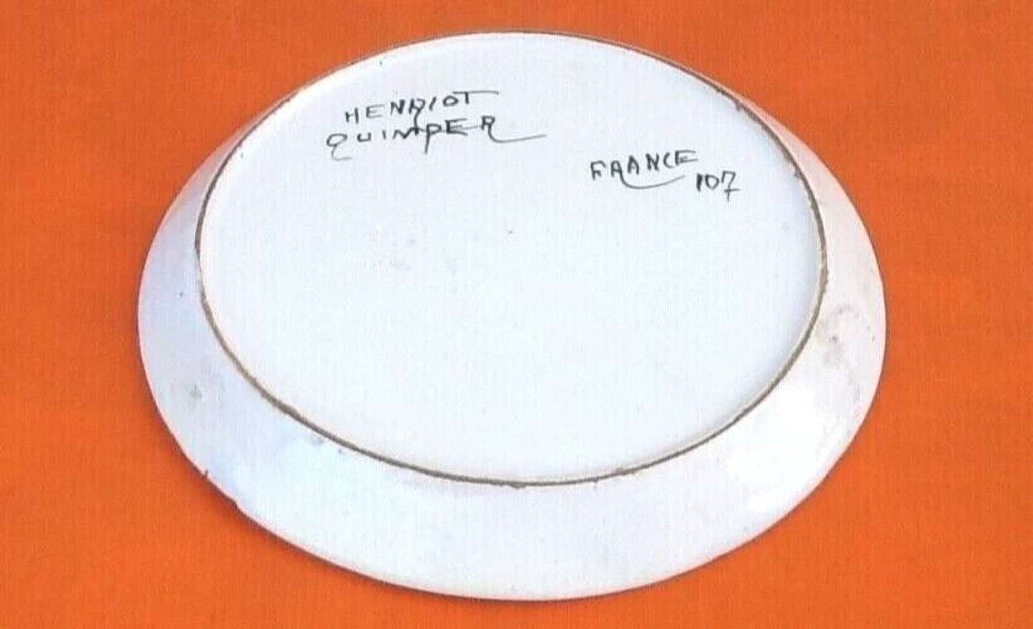 Cup / Saucer for breakfast Faïence Henriot Quimper France