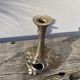 3 antique candlesticks in gold and silver metal