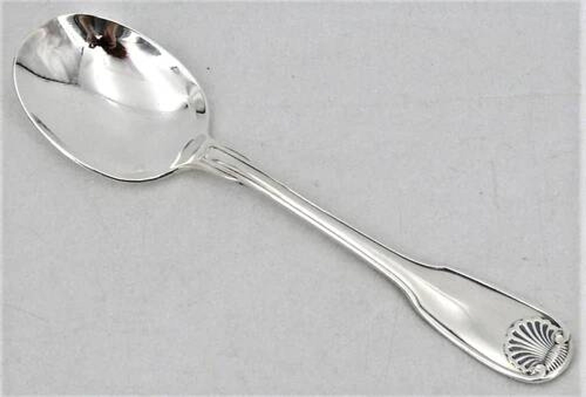 Christofle Vendome model 6 spoons, ice scoops, in silver-plated metal, 12.7 cm
