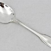 Christofle Vendome model 6 spoons, ice scoops, in silver-plated metal, 12.7 cm