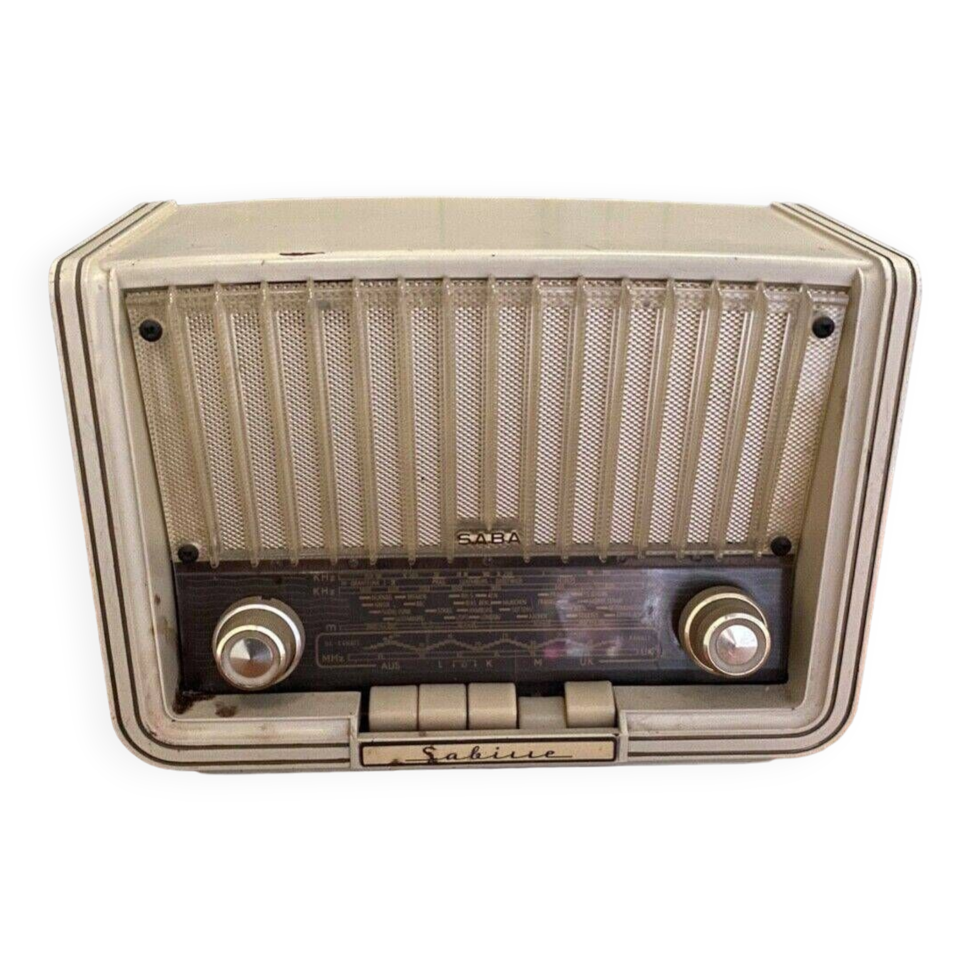 Old Saba-Sabine radio set in bakelite | Selency