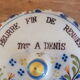 Advertising butter dish in earthenware from Desvres Maison Denis in Rennes