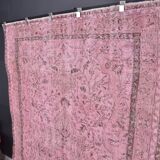 Pink Vintage Oushak Rug Sku2348