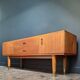 Vintage teak sideboard, Scandinavian design, antique TV cabinet