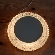 Applique vintage métal verre et miroir