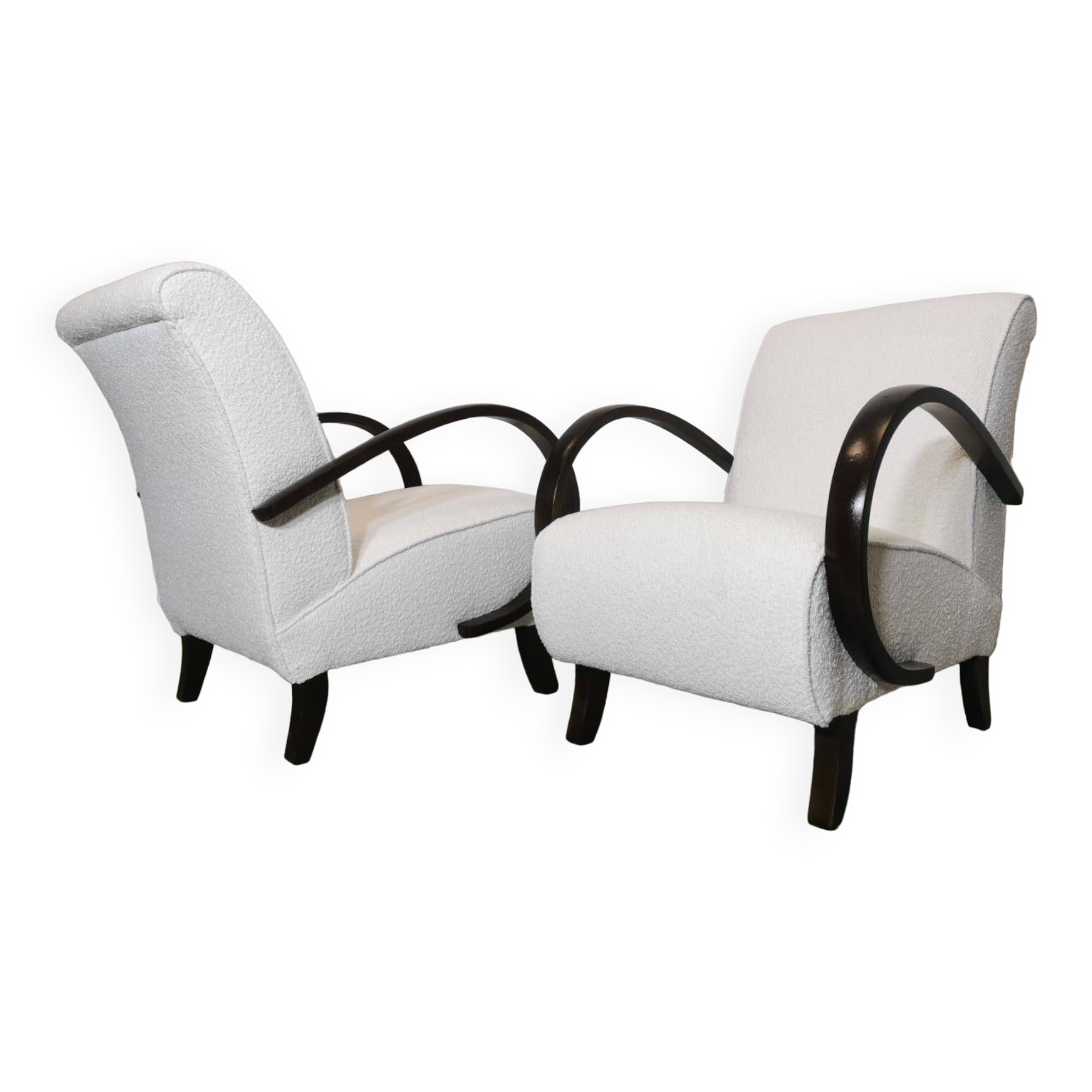 Armchairs by Jindrich Halabala, 1940s, Set of 2