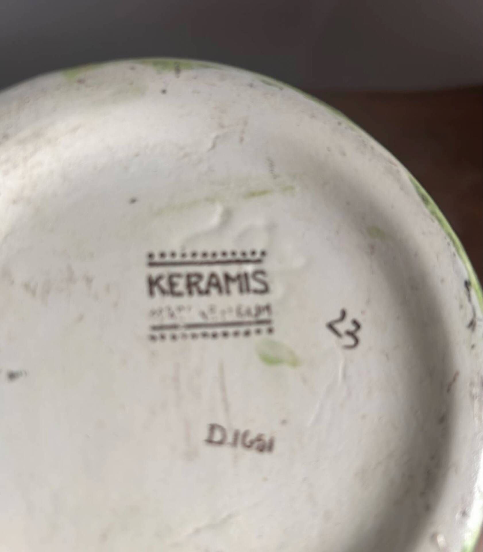 Large Keramis vase – Art Deco period with Peony motif – A splendour