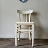 White wooden bistro chair
