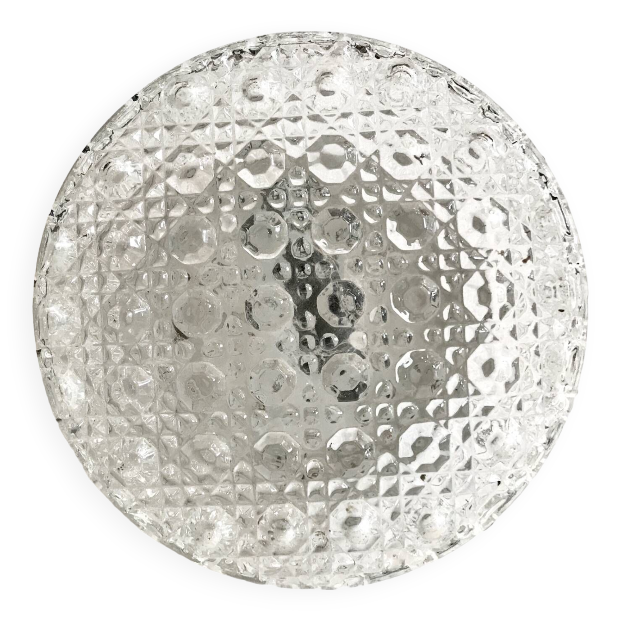 Round molded glass ceiling light ⌀ 19,5 cm