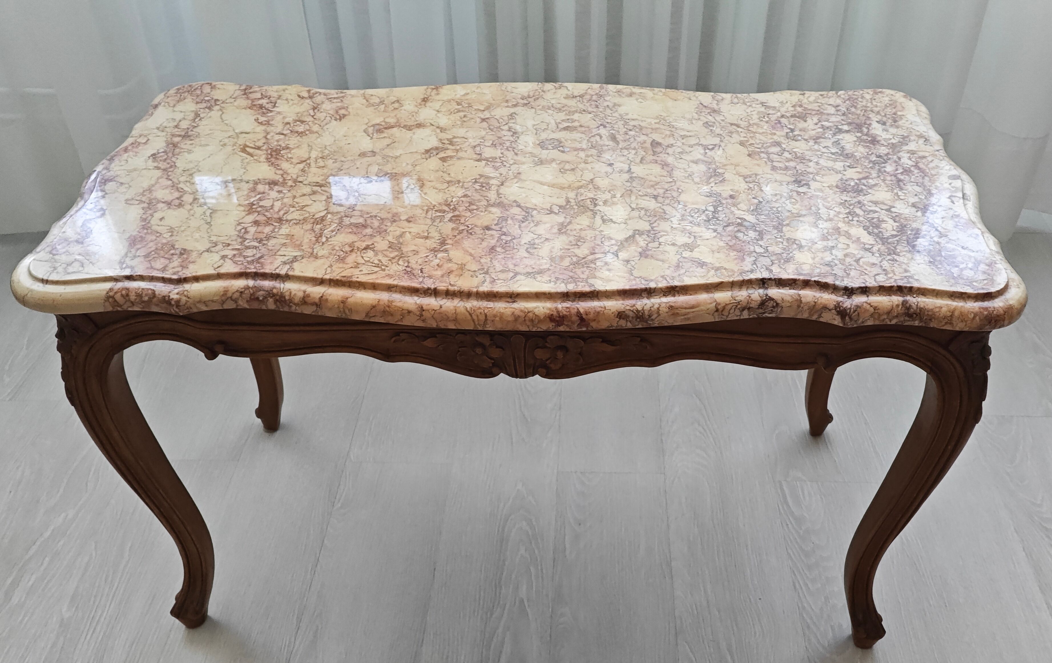 Louis XV marble coffee table