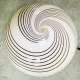 Serie 6000 Swirl Sphere Table Lamp By Zonca Voghera, Italy, 1970S