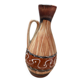 Vase W Germany Germany ceramic soliflore brown beige
