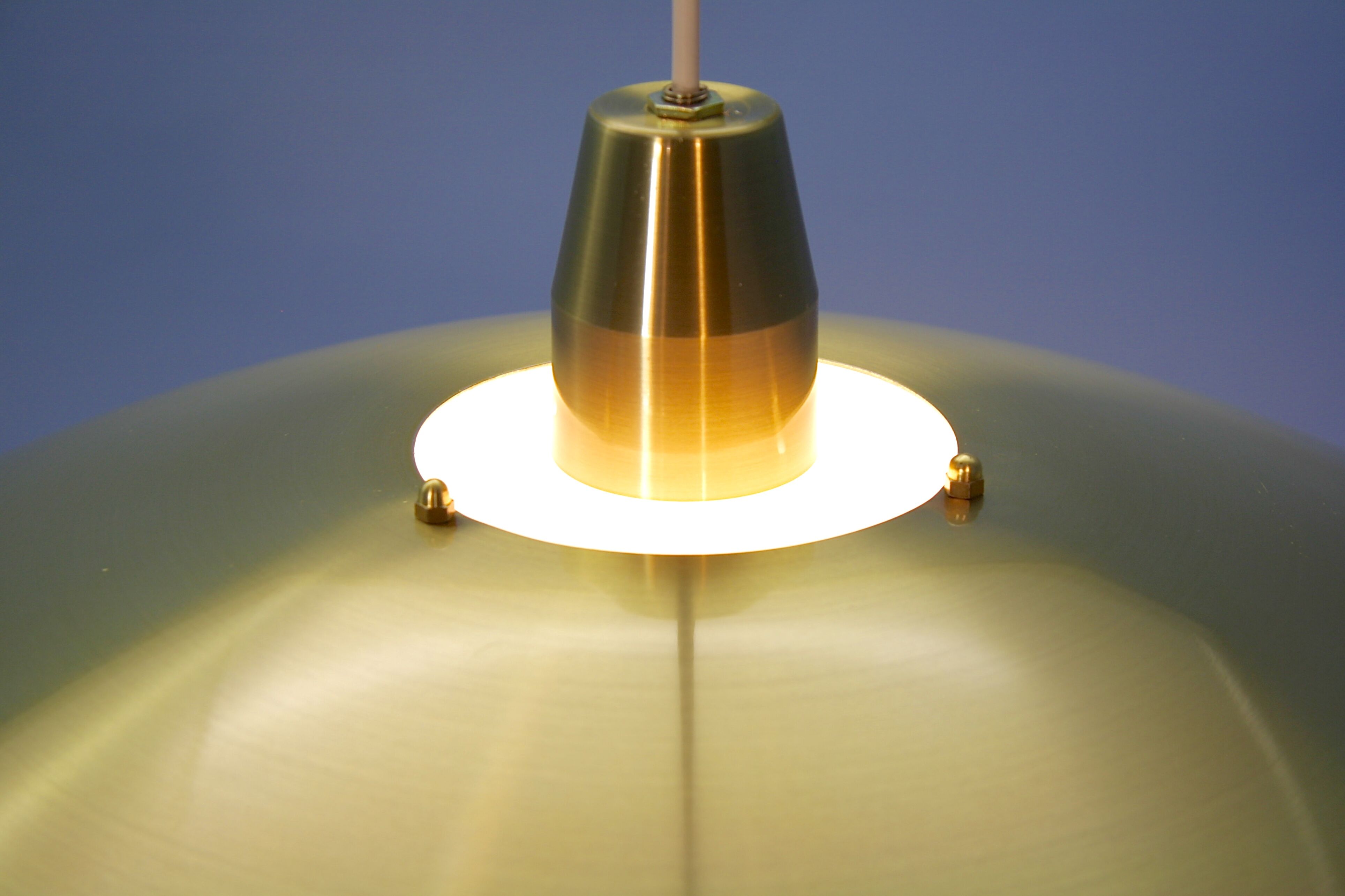 Large danish pendant in brass, 1960s