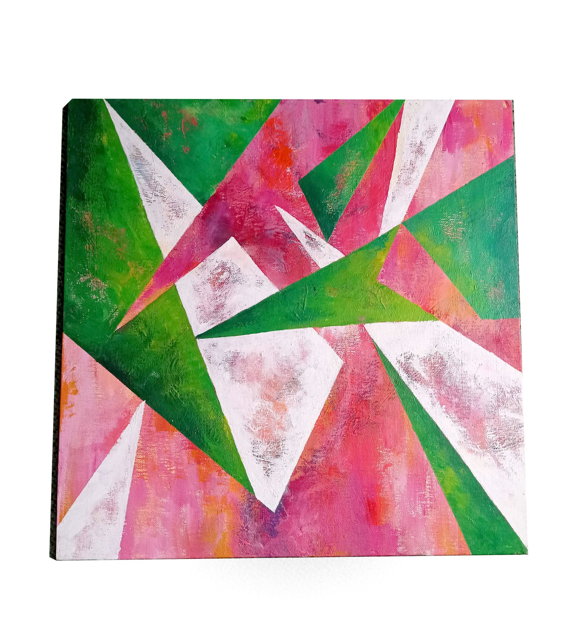 Abstraction picturale 40 x 40 cm
