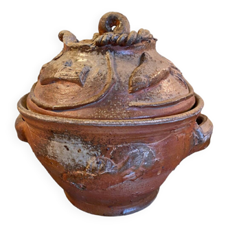 Glazed terracotta soup tureen