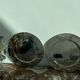 Pair of vintage, underplates, silver metal