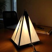 Lampe de table Targetti Sankey Pyramid vintage des années 1990