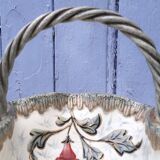 Basket trinket bowl Keller and Guerin Lunéville art nouveau