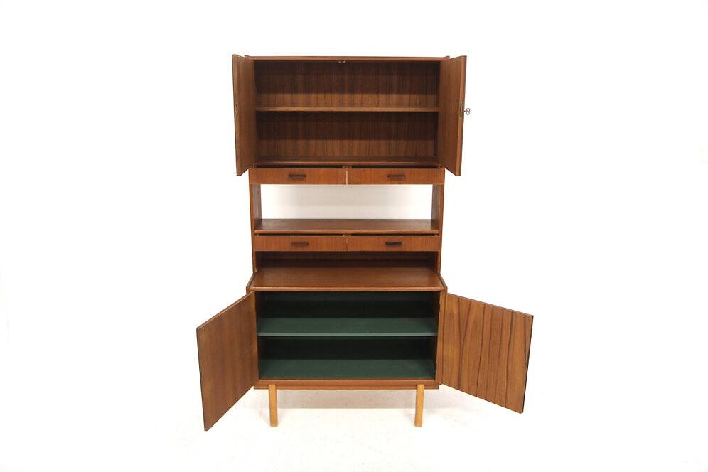 Scandinavian teak bookcase, Sweden, 1960