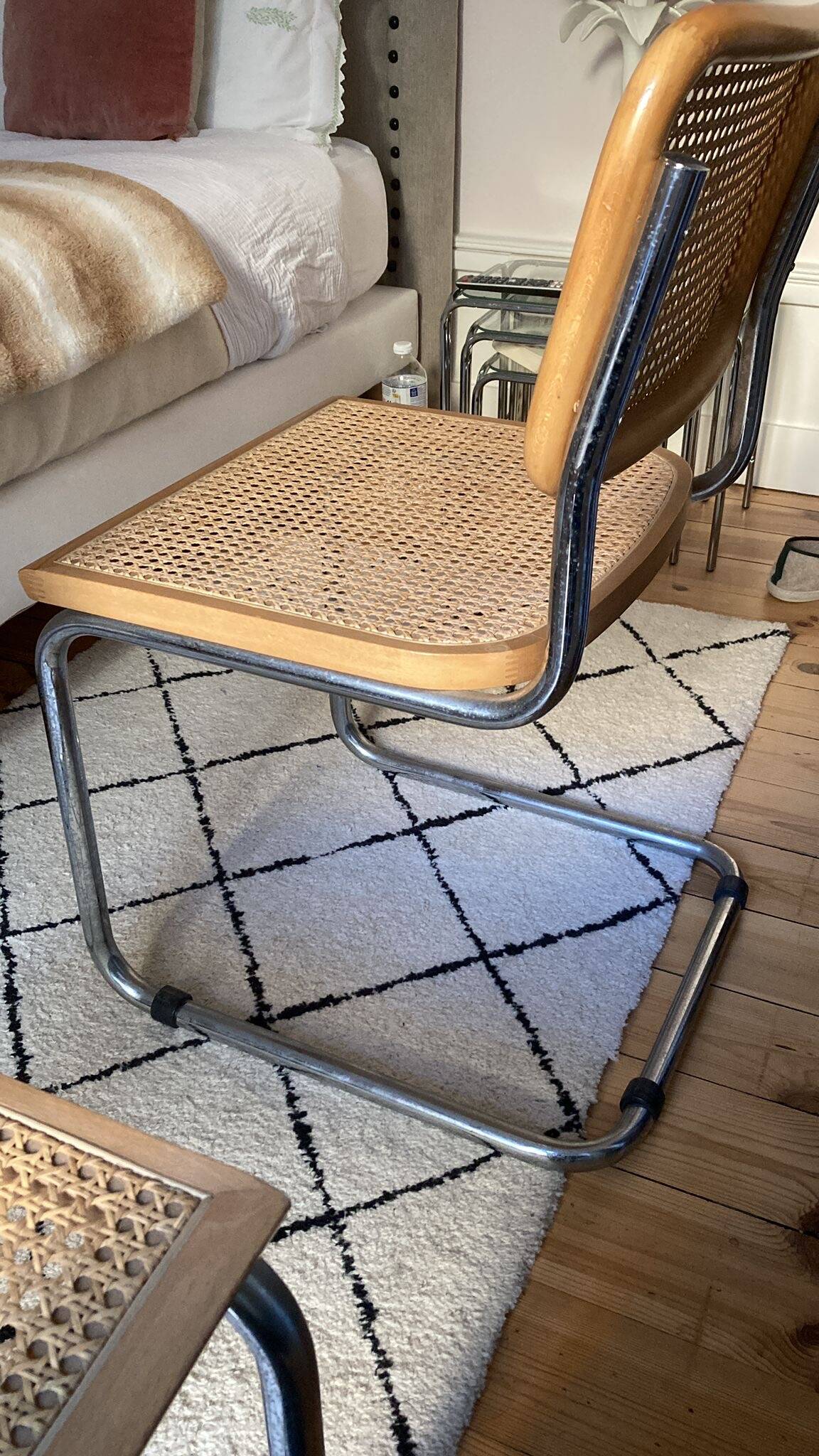 Pair of Cesca b32 Marcel Breuer chairs