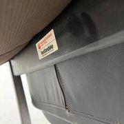 Sinus lying leather black chair from westnofa, 1970s
