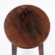 Handcrafted Vintage High Stool Solid Wood Hand-Carved