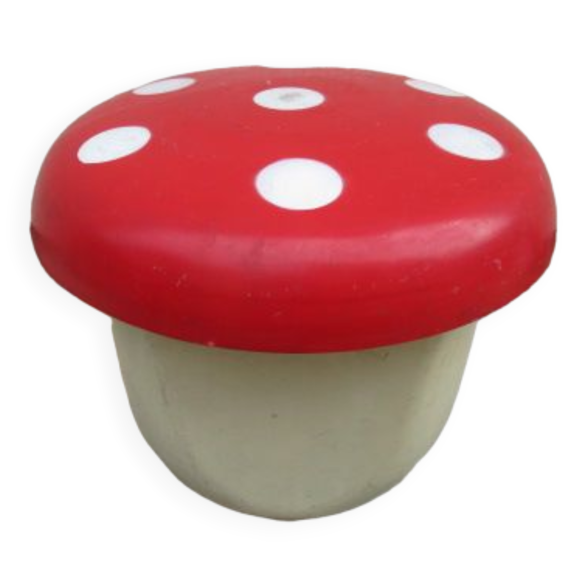 Vintage garden storage bin - mushroom shape