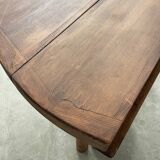 Round folding pine table mountain furniture