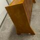 Meuble bar artisanal en bois et céramique orange 1970