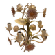 Lustre fantaisie métal décor fleurs 1990 - 2000