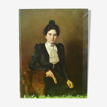 Portrait Adolphe Demange 116 X 89 Elegant at gloves 1899