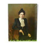 Portrait Adolphe Demange élègante aux gants 1899