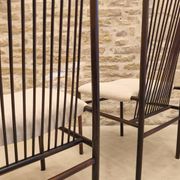 Pair of sculptural chairs, Brazilian design, Joaquim Tenreiro, 1950