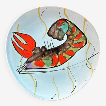 50's dish with lobster decor