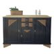 Buffet art déco noir et bois