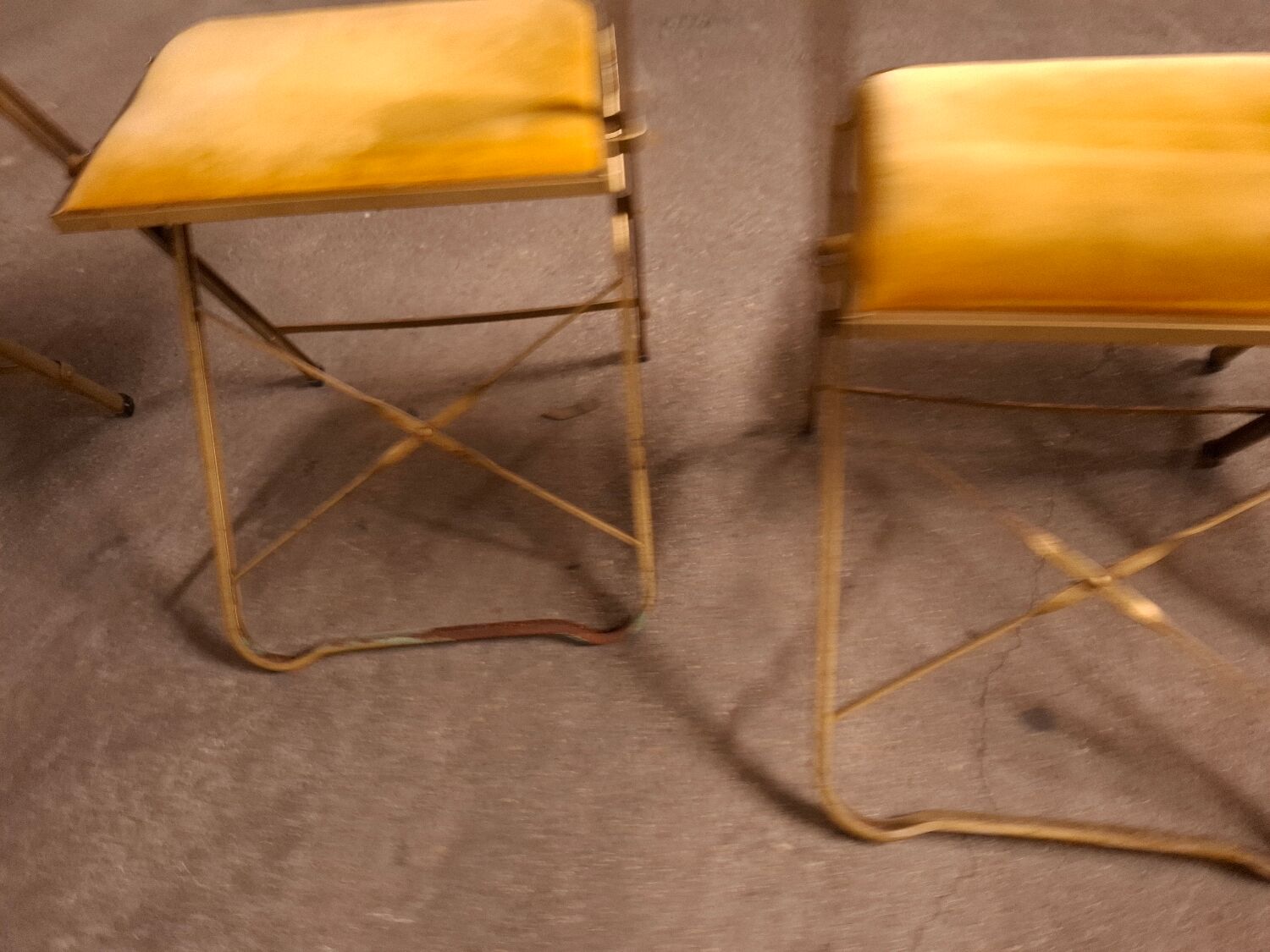 6 vintage opera folding chairs