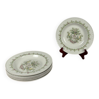 Lot de 6 assiettes creuses Villeroy et boch modèle Trianon