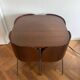 Set of table and 4 teak chairs, Fusion model by Sandra Kragnert for IKEA, Sweden, 1970s: