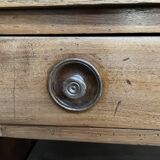 Napoleon III oak and walnut store counter