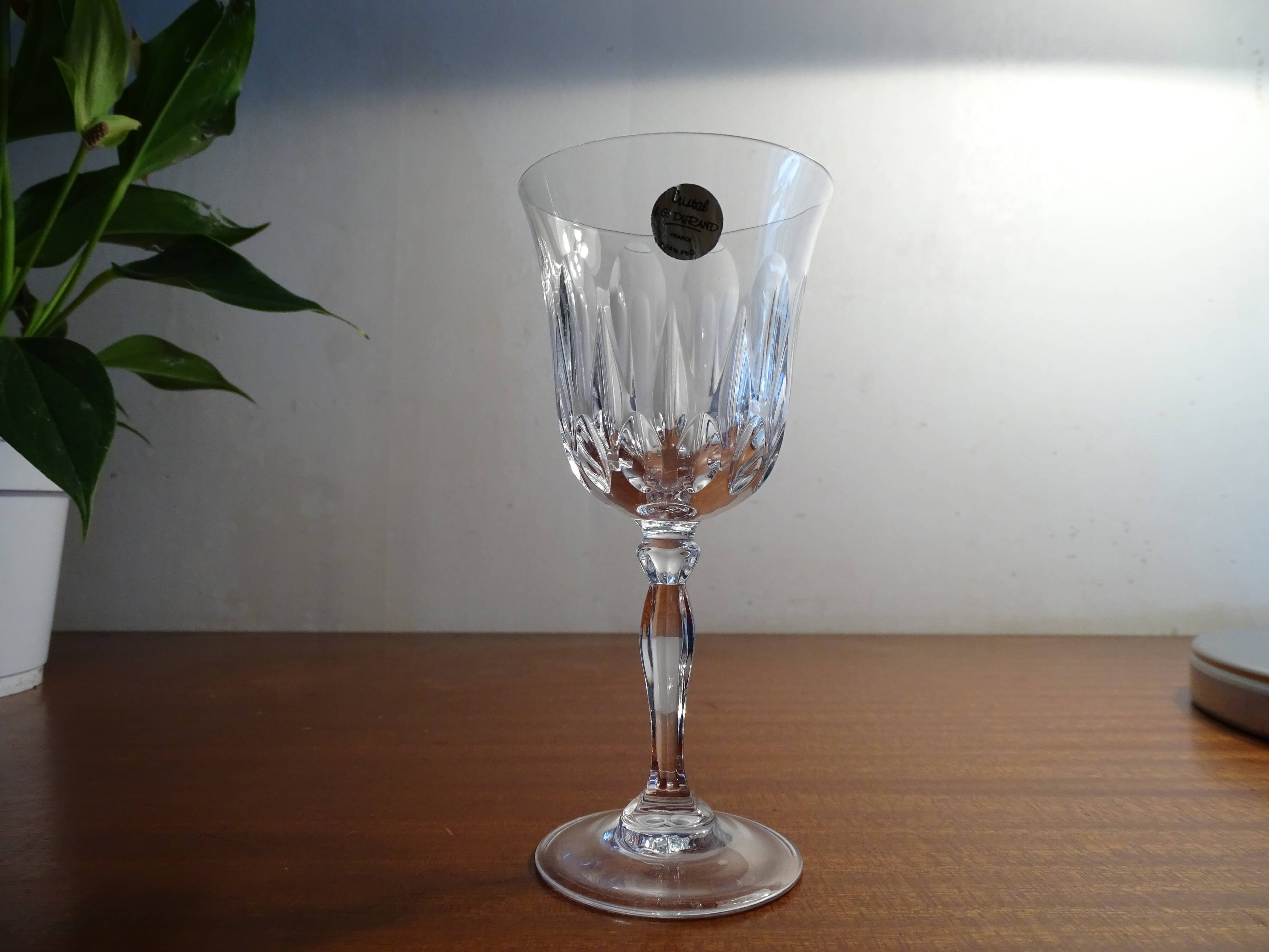 6 verres vin rouge Cristal d'Arques JG Durand Villiers 11,5 cl taille Beaulieu