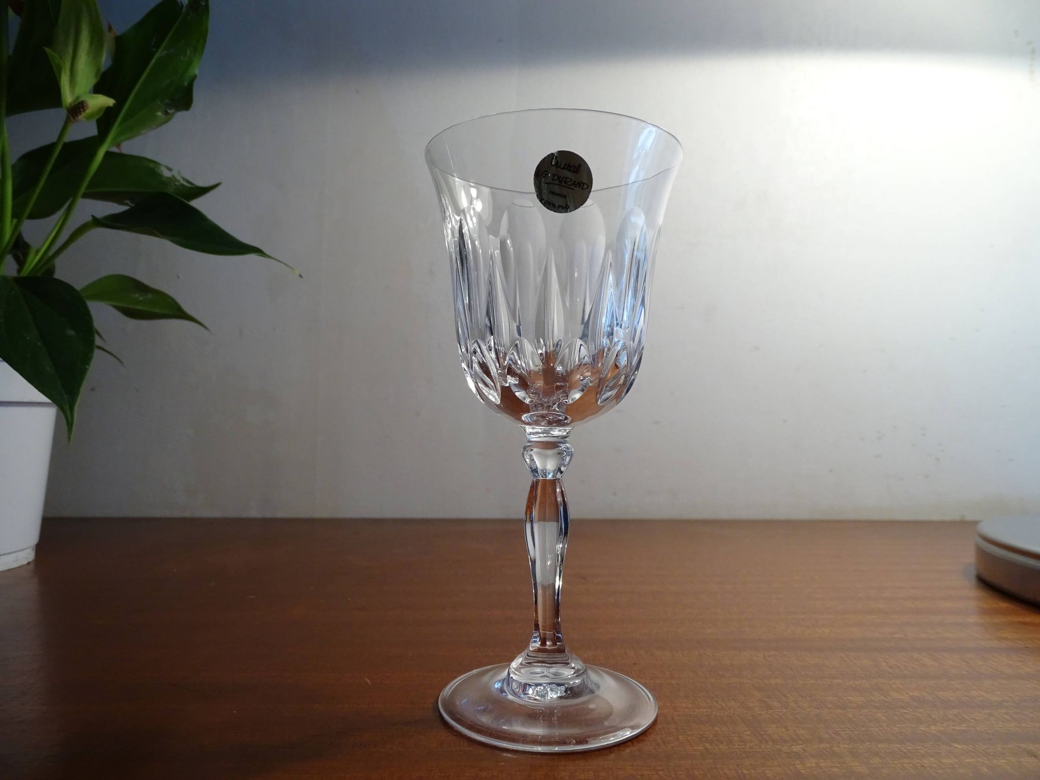 6 glasses red wine Cristal d'Arques JG Durand Villiers 11,5 cl size Beaulieu