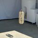 Small lantern-shaped rattan suspension H35 D15