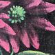 Set vintage original velvet flower oil painting, pair of flower still life art