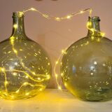 Lot de 2 dames-jeanne anciennes 2L