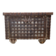 Antique coffre de mariage bois et fer, Inde, XIXème